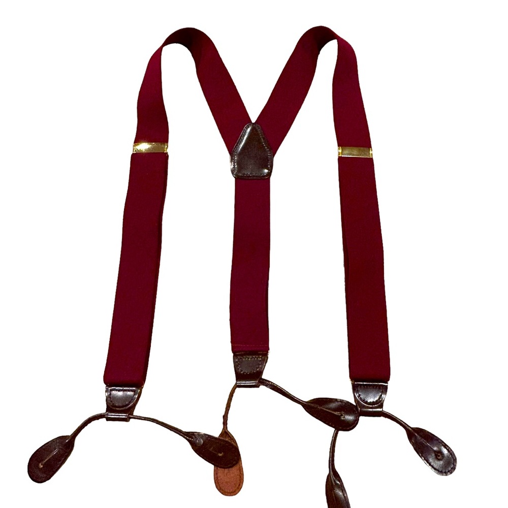 Pelican‎ Red Woven Elastic Suspenders
